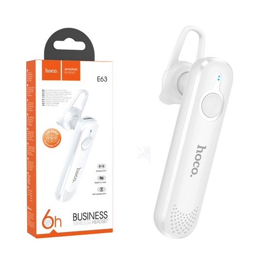 Hoco Business Bluetooth Earphone E63 Diamond 70mAh White